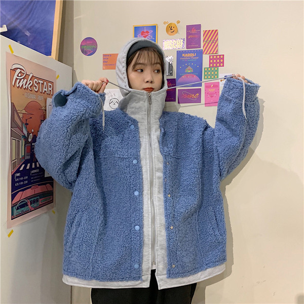 Γυναικείο μαύρο φούτερ με κουμπιά και τσέπες