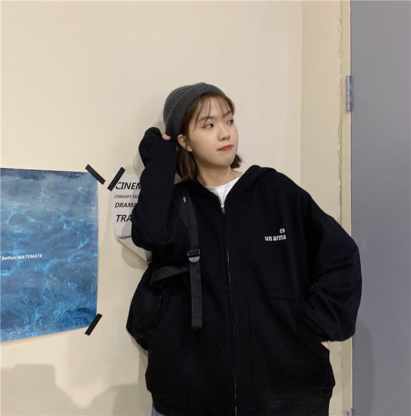 Hanorac lung de dama zilnic in doua culori cu buzunare