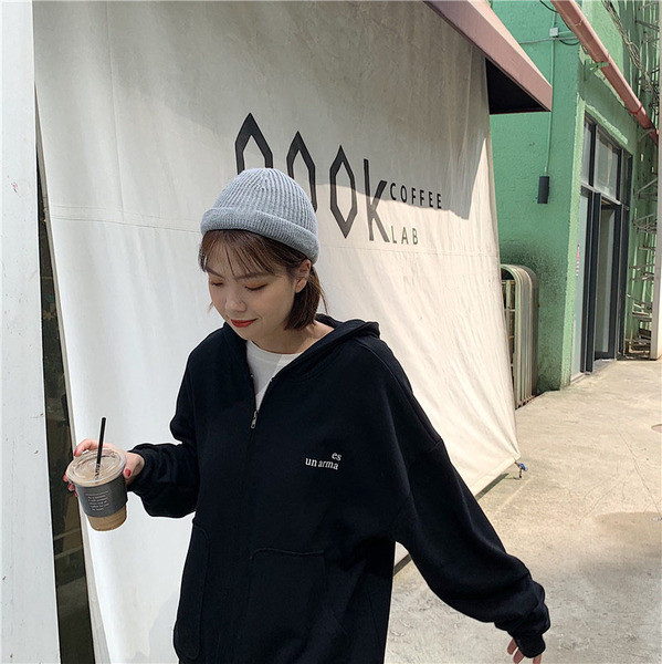 Hanorac lung de dama zilnic in doua culori cu buzunare