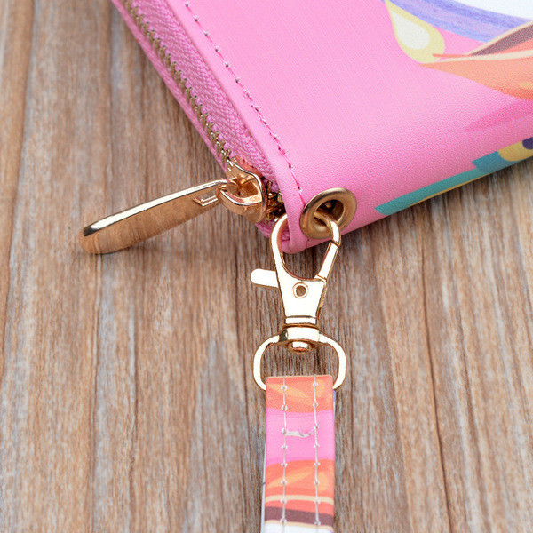 Γυναικείο πορτοφόλι με εφαρμογή και λαβή