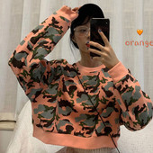 Μικρή γυναικεία μπλούζα καμουφλάζ  σε τρία χρώματα