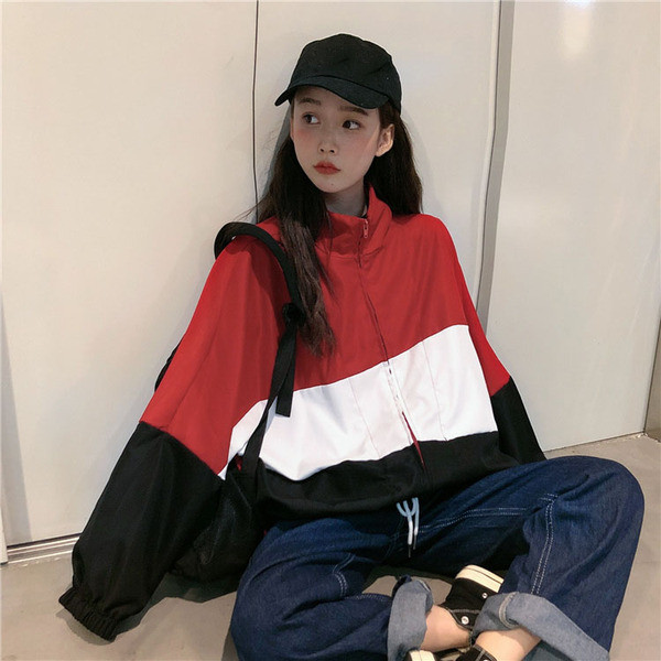 Γυναικείο φαρδύ πουλόβερ με φερμουάρ 