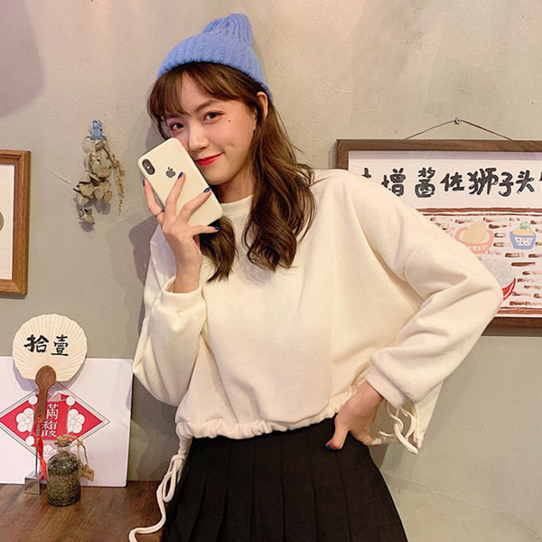 Καθημερινή  γυναικεία μπλούζα σε τρία χρώματα με κορδόνια