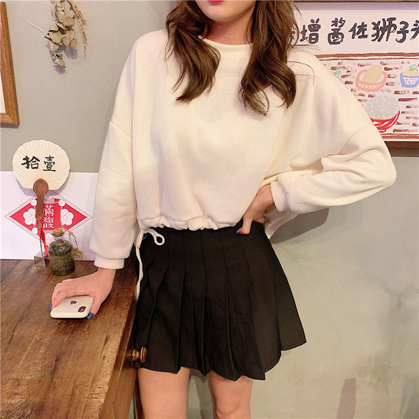 Καθημερινή  γυναικεία μπλούζα σε τρία χρώματα με κορδόνια