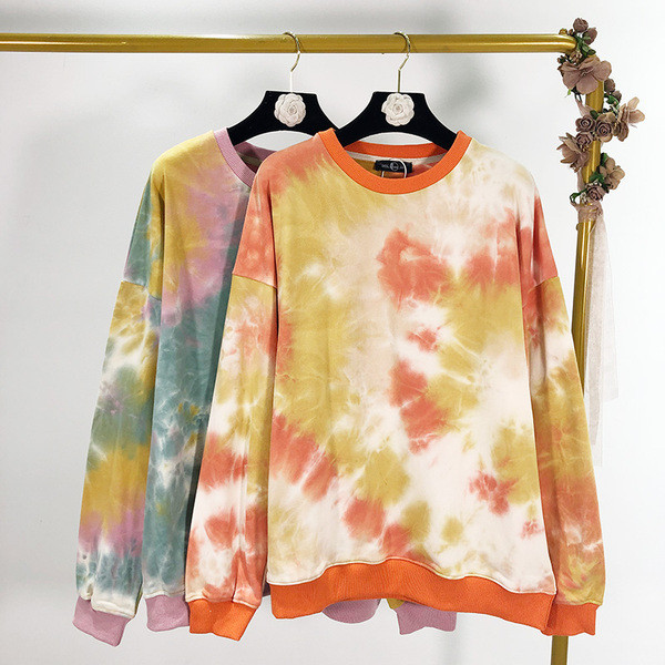 Hanorac de zi cu zi de dama cu culori fluide - model larg