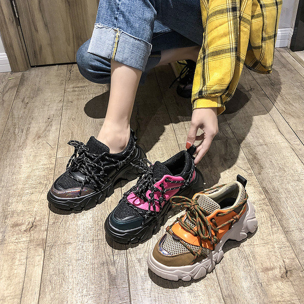 Καθημερινάγυναικεία αθλητικά παπούτσια για τρέξιμο με σκληρή σόλα σε διαφορετικά χρώματα