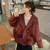 Jachetă lată și subțire de zi cu zi pentru femei, în roșu și verde