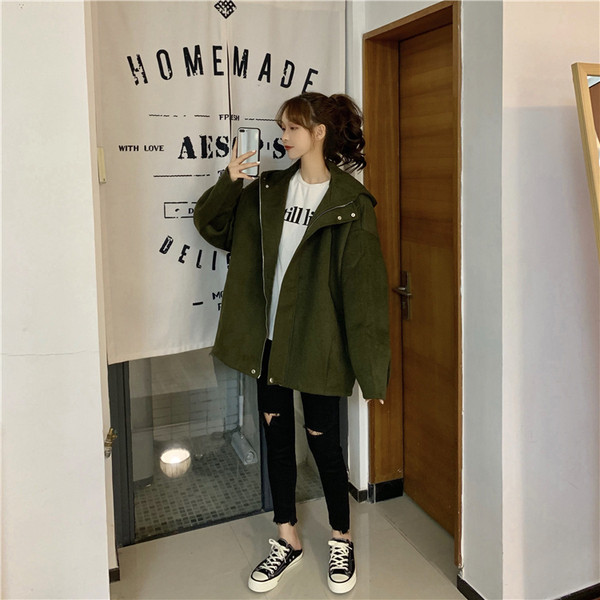 Jachetă lată și subțire de zi cu zi pentru femei, în roșu și verde