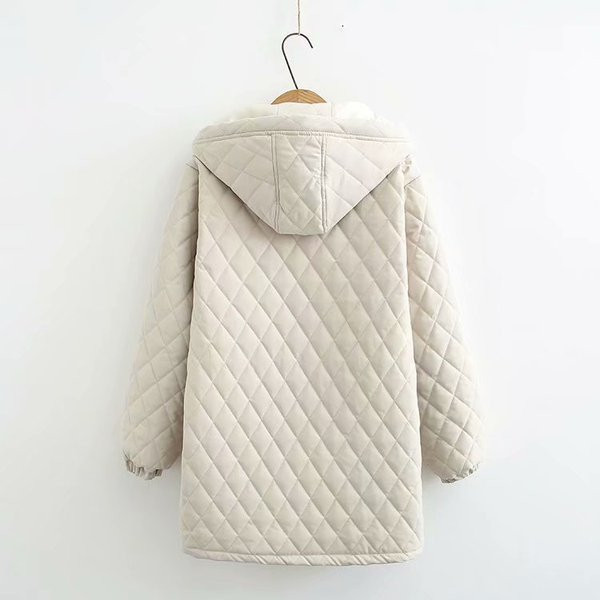 Geaca de iarna de dama moderna cu gluga si buzunar in trei culori