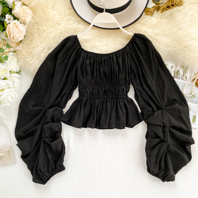 Kerek nyakkivágású női ing több színben