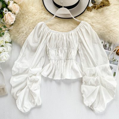 Kerek nyakkivágású női ing több színben