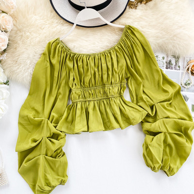 Kerek nyakkivágású női ing több színben