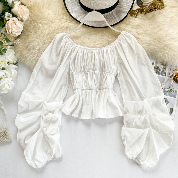 Kerek nyakkivágású női ing több színben