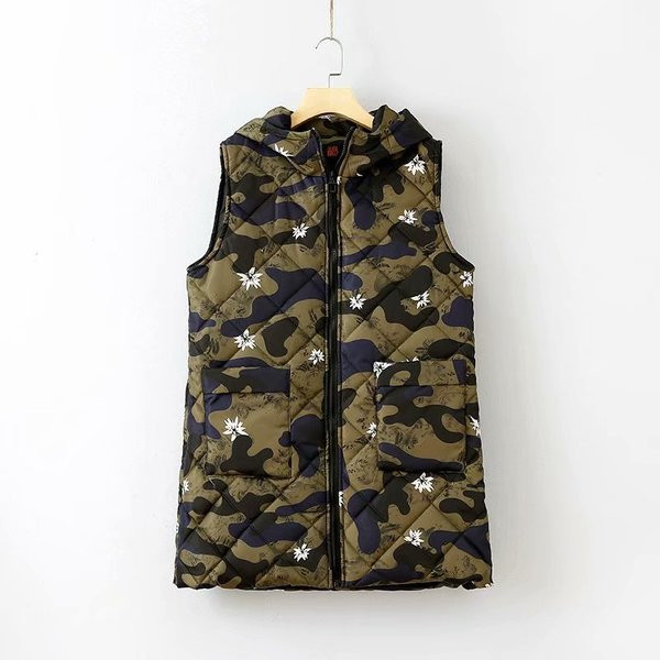 Női alkalmi terepszínű mellény két színben