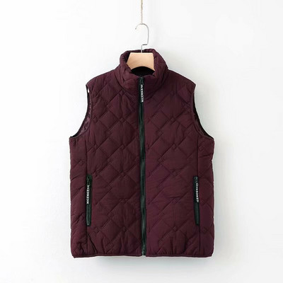 Női alkalmi mellény cipzárral és zsebbel fekete, narancssárga és lila színben