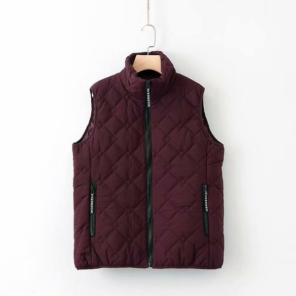 Női alkalmi mellény cipzárral és zsebbel fekete, narancssárga és lila színben