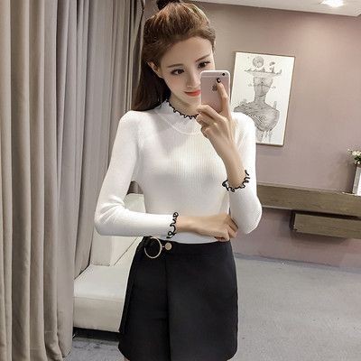 Új modell női pulóver alacsony polo gallérral - többféle színben