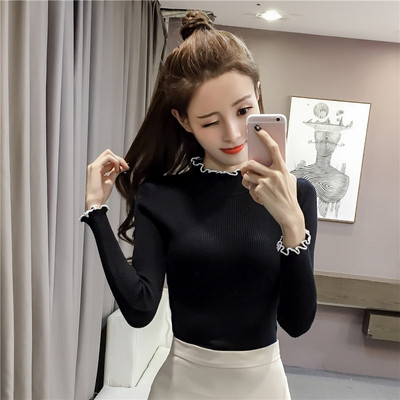 Új modell női pulóver alacsony polo gallérral - többféle színben