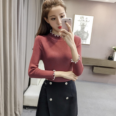 Új modell női pulóver alacsony polo gallérral - többféle színben