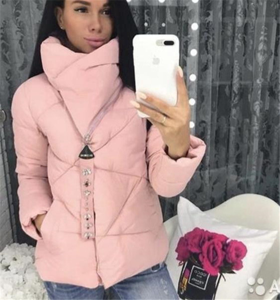 Geaca casual dama cu fermoar si guler inalt in mai multe culori