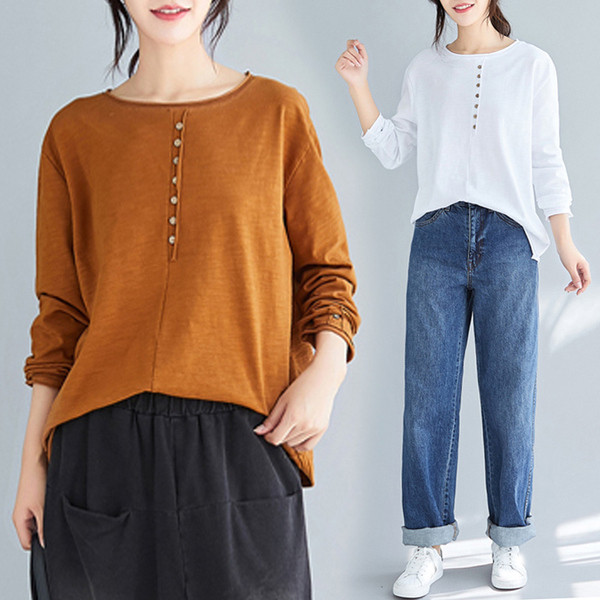 Bluza casual de dama cu nasturi in negru, alb, albastru, maro si roz