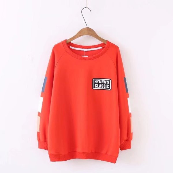 Γυναικείο Casual πουλόβερ  με O-Neckσε κόκκινο, λευκό και μαύρο χρώμα