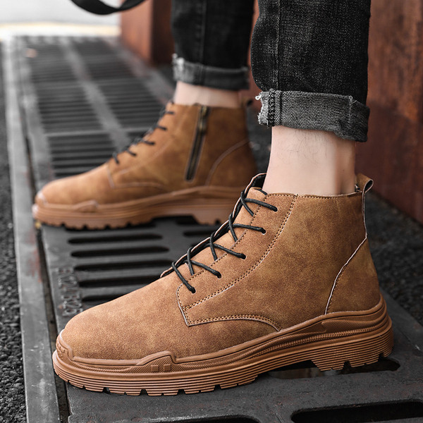 Χειμερινά γυναικεία παπούτσια με  φερμουάρ σε γκρι, μαύρο και πορτοκαλί χρώμα