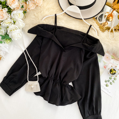 Γυναικεία πουκάμισα με ιμάντες ώμου και λαιμόκοψη σε διάφορα χρώματα