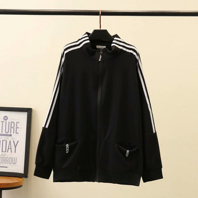 Casual γυναικεία φούτερ με τσέπη σε πράσινο και μαύρο χρώμα