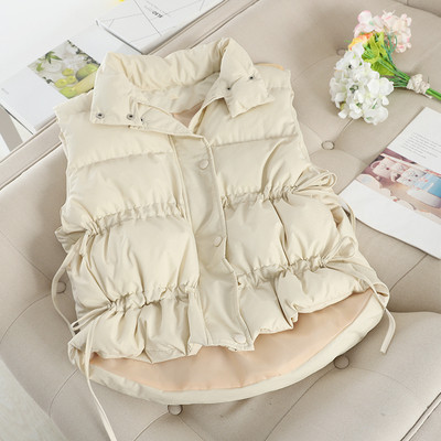 Női alkalmi mellény cipzárral és gombokkal, három színben