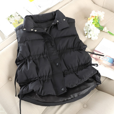 Női alkalmi mellény cipzárral és gombokkal, három színben