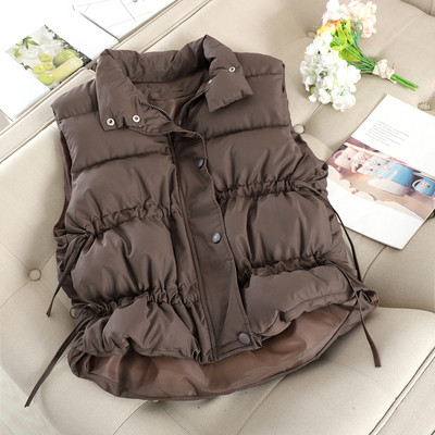 Női alkalmi mellény cipzárral és gombokkal, három színben