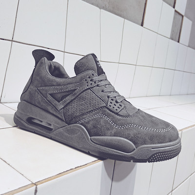 Tenisi moderni pentru bărbați în negru, verde și gri