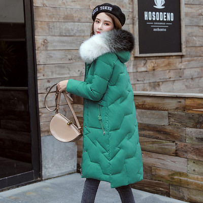 Geaca lunga de dama model NOU cu gluga si puf in culori irizate - mai multe culori