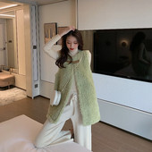 Γυναικείο μακρύ γιλέκο σε δύο χρώματα