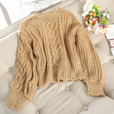 Női alkalmi pulóver négy színben, ovális nyakkivágással