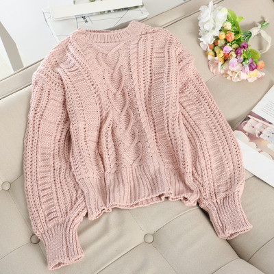 Női alkalmi pulóver négy színben, ovális nyakkivágással