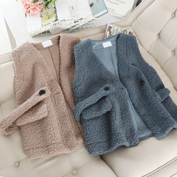 Modern női mellény zsebbel és övvel, négy színben