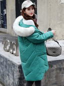 Modern női téli kabát pehellyel több színben