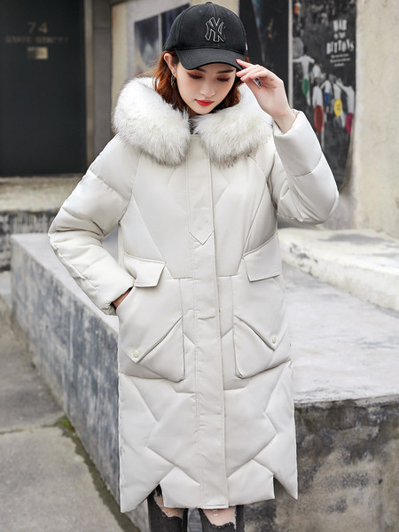 Modern női téli kabát pehellyel több színben