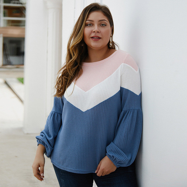 Modern női pulóver széles ujjú, O-nyakú