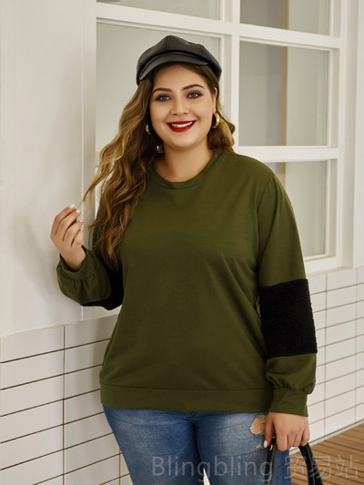 Casual γυναικείο πουλόβερ σε πράσινο χρώμα