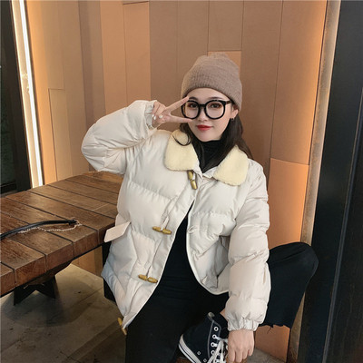 Μοντέρνο γυναικείο μπουφάν σε τρία χρώματα με κουμπιά