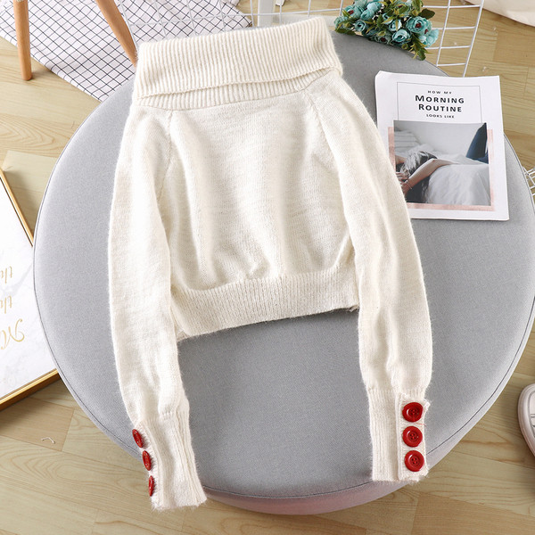 Női alkalmi mellény fekete-fehér színben, gombokkal