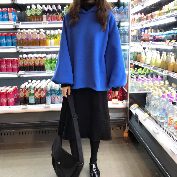 Női alkalmi pulcsi több színben kapucnival