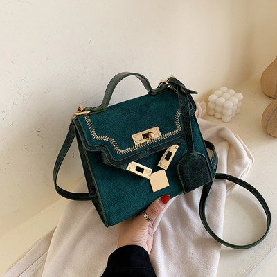 Öko velúrból készült modern női táska négy színben