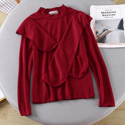 Bluză casual de damă cu mâneci lungi în mai multe culori