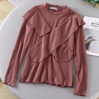 Bluză casual de damă cu mâneci lungi în mai multe culori