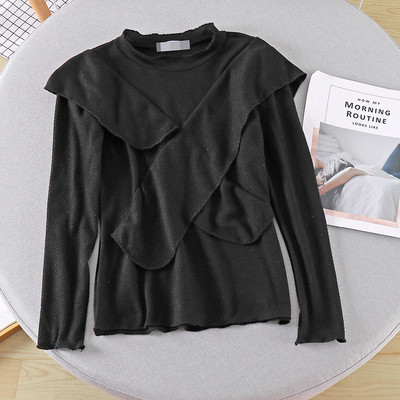 Bluză casual de damă cu mâneci lungi în mai multe culori