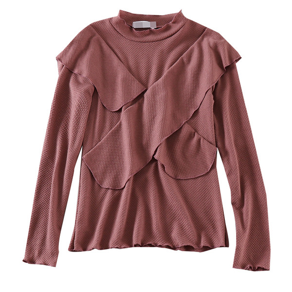 Bluză casual de damă cu mâneci lungi în mai multe culori